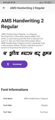 Marathi Fonts android App screenshot 3